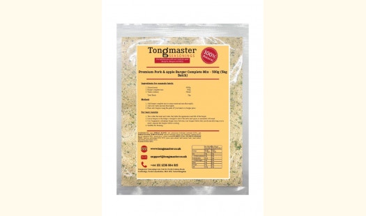 Premium Pork & Apple Burger Complete Mix - 500g (5kg Batch)