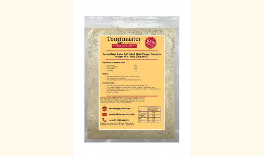 Caramelised  Onion & Cracked Black Pepper Complete Burger Mix - 500g (5kg Batch)