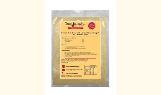 Premium Pork, Horseradish & Mustard Burger Complete Mix - 500g 