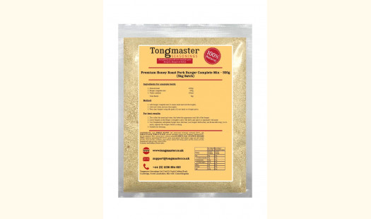 Premium Honey Roast Pork Burger Complete Mix - 500g (5kg Batch)