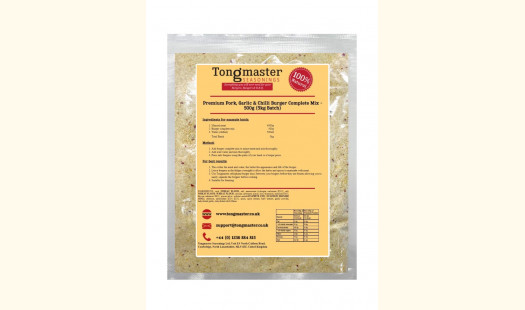 Premium Pork, Garlic & Chilli Burger Complete Mix - 500g 