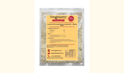 Premium Pork & Apple Burger Complete Mix - 100g (1kg Batch)