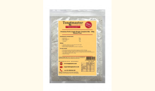 Premium Pork & Apple Burger Complete Mix -  500g (Gluten Free)