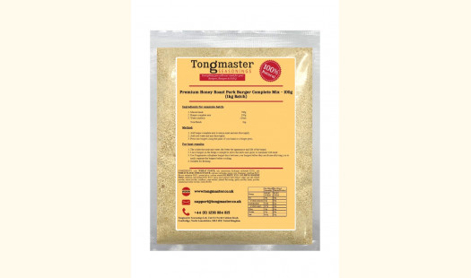 Premium Honey Roast Pork Burger Complete Mix - 100g (1kg Batch)
