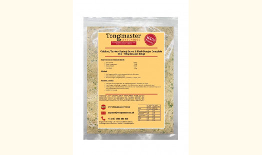 Chicken/Turkey Spring Onion & Herb Burger Complete Mix - 500g (10kg Batch)