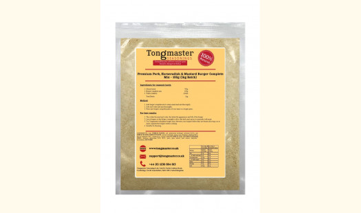 Premium Pork, Horseradish & Mustard Burger Complete Mix - 100g 