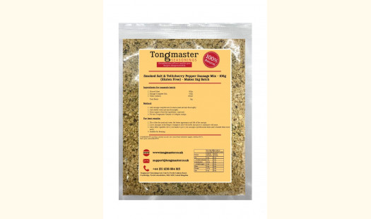 Smoked Salt & Tellicherry Pepper Sausage Mix 100g (Gluten Free) Makes 1kg Batch