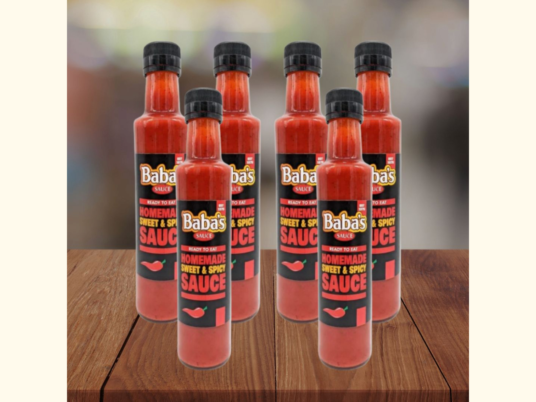 6 x Baba's Sweet & Spicy Sauce - 250ml
