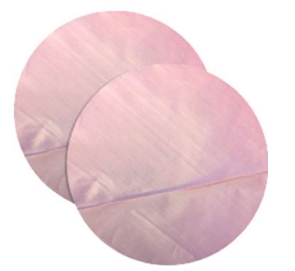 Pink Tinted 5" Polythene Burger Discs Papers - 250 Pack